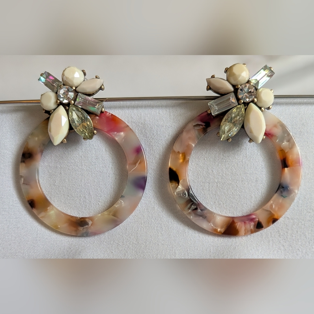 Elegant Multicolor Hoop Earrings